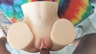 Mr Silverfox Banging His Toy Bottom