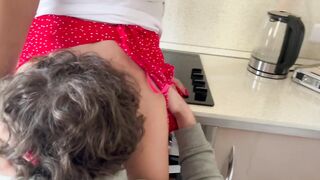 Step Mama Likaskazka Shows Her Pants to Her Step Son