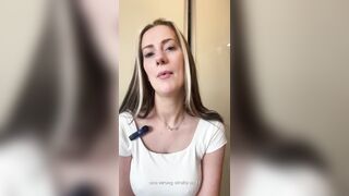 Excited British Teacher makes her coworker cum JOI