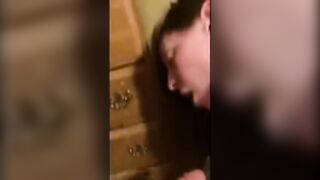 Wang thirsty wench deepthroats and bangs toy