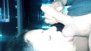 This babe nearly ripped my balls off sucking 'em so hard. For a award... a sexy goo!