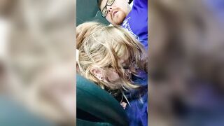 Hawt golden-haired gets caught sucking my ramrod in Olive Garden parking lot