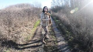 Cheating wife goes yiff-coat shopping with her spouse's ally. This babe will suck his ramrod out-door 221