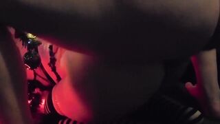 Lewd Santa's lil helper gets stuck beneath tree!? And gets banged!