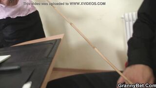 Office woman in white nylons riding his dick