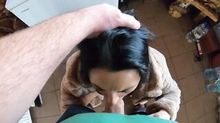 Cheating wife blows and screws spouse ally previous to they filmed movie scene 226.