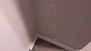 Pissing all over my bedroom carpet and wall, leave a giant impure puddle