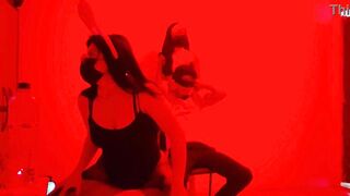 A scruffy chap invites us to an neverseen catwalk to perform a hot dance in erotic underware.