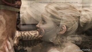 AWAM Ancient Prince filled her booty with cum - ANAL in the pool - kimmytoons