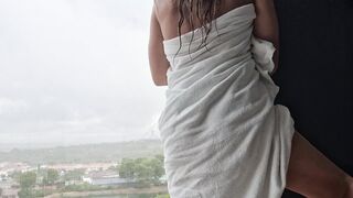 After shower hawt beauty was so lustful