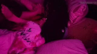 Ebony and white love at its most excellent up close