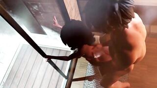 Aunt Cass banged in the shower