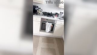 This chab screws his youthful stepmom during the time that that babe was cooking smth but that babe was scared that her spouse went to the shower and that babe was scared of being caught being banged by her stepson