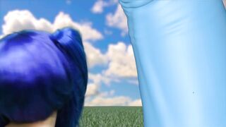 Munchkin Gal with Large Blue Dick