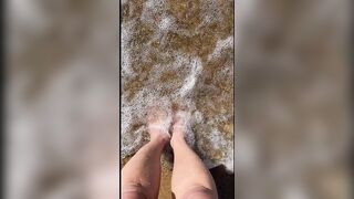 My feet on the sea