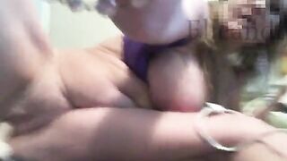 Wench wife Elle Masturbate in Purple underware