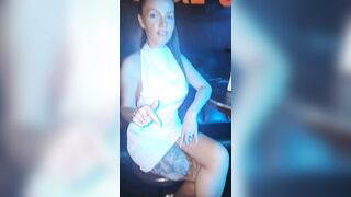 Pov i remove my heels in the club