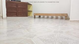 Obese neighbour cleaning in the fresh apartment (part 1)