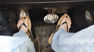 Driving in flipflops during the time that smashing little males