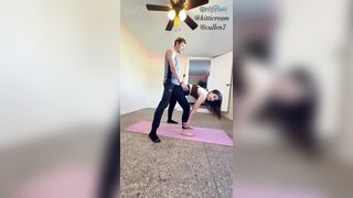 Stepsis was mid-yoga flow... then things got supple