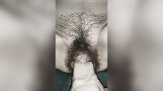 Hirsute puss Love large sex-toy