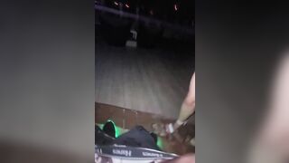 Took a Large Titty Rave Floozy to the Rooftop for a Creampie