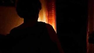 Very old slim granny