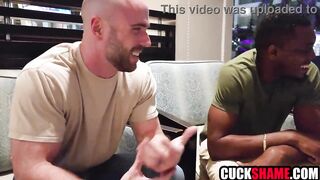 Wife drilled by ebony & white lads ifo cuck spouse