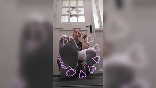 Delightful white ankled socks. Not yet smutty enoug ????