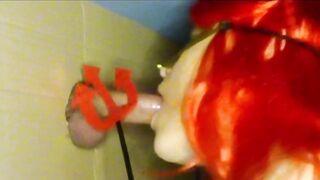 Hawt devil in gloryhole