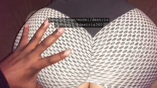 My Ripped Leggings Makes Him Cum Harder