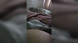 Concupiscent step mamma with hawt tattoo slide hand underneath step son