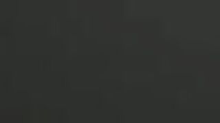 Chap bangs curly snatch and butt of brunette hair with huge titties then cums on her