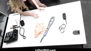 2 Security Officers Team up To Chastise a mother I'd like to fuck for Shoplifting - Liftermilf