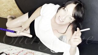 Smokin' older mother I'd like to fuck and a Screw machine