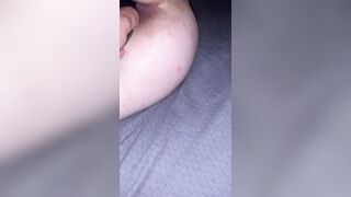 Using a double end vibrator on her holes