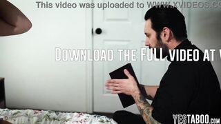 Concupiscent aged priest gives in to temptation of large butt bulky teen