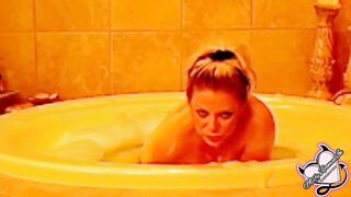 Hot mother I'd like to fuck takes a bubble baths and gets Freaky!
