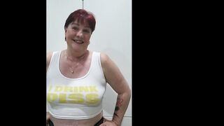 Trashy mother I'd like to fuck own juicy tee shirt contest using her own piddle. Have to watch. Preview