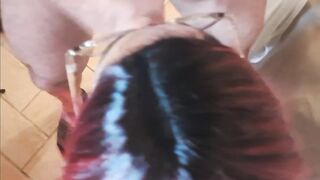 mother I'd like to fuck POV blow job compilation with glasses