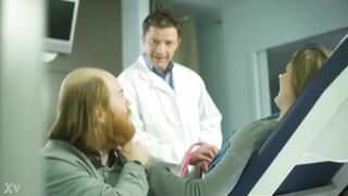 Doctor and preggy wife get freaky in the clinic