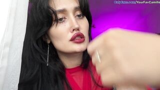 take her by the head and push this jock deeper into her mouth. joi