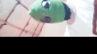 OILED HUMPING my hands to Release High Raunchy Tension - HANDS FREE Spunk fountain when GF is not around ????