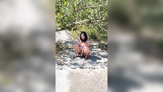 fifty+ Aged mother I'd like to fuck Angel masturbates outdoor