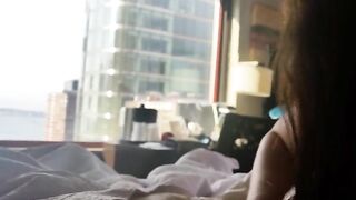 POV Screwing in Front of a Window in Recent York Town so All Can Watch