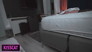 S1E5: Step mamma back from party out of pants and helps to cum Step son in share couch in hotel room