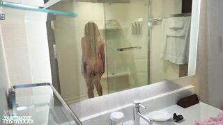 RELUCTANT STEP-MAMMA CREAMPIED SHARING COUCH with ANNOYING STEP-SON - 4K