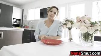 Step grandmother sucks & screws nasty stepgrandson