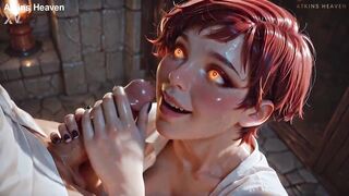 ATKINS HEAVEN - My Boss's Secret Side: Hawt mother I'd like to fuck Gives Sloppy Blow job To Her Favourite Employee - [AI]