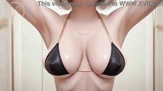 Sexy GILF Oral sex In A Changing Room - POV AI